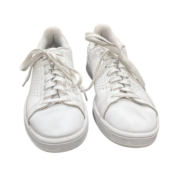 adidas White Blue Cloudfoam Advantage Clean Shoes Size 7 1/2 Men's - Picture 3 of 10